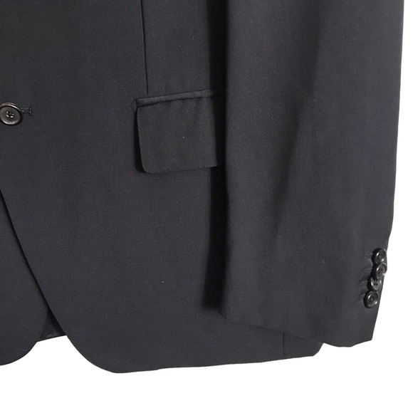 Caruso US 40 EU 50 6R Superfine 110`s Tailoring Black Blazer Wool - Picture 4 of 9